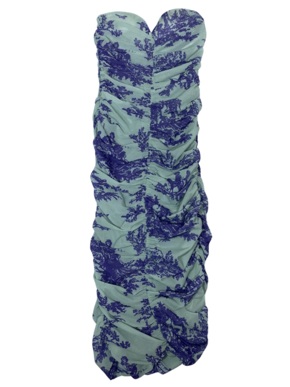 Miaou Sheer Mint Toile Mesh Dress Green and Purple Size Small